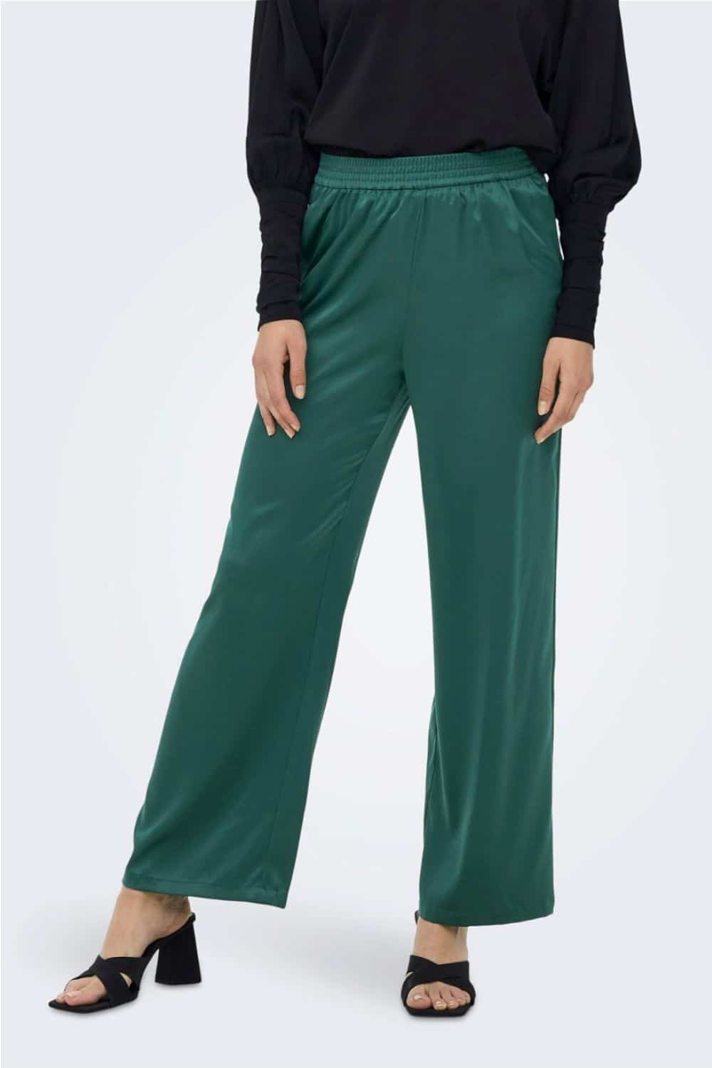Only Victoria Satin Trousers - Hyper Shops