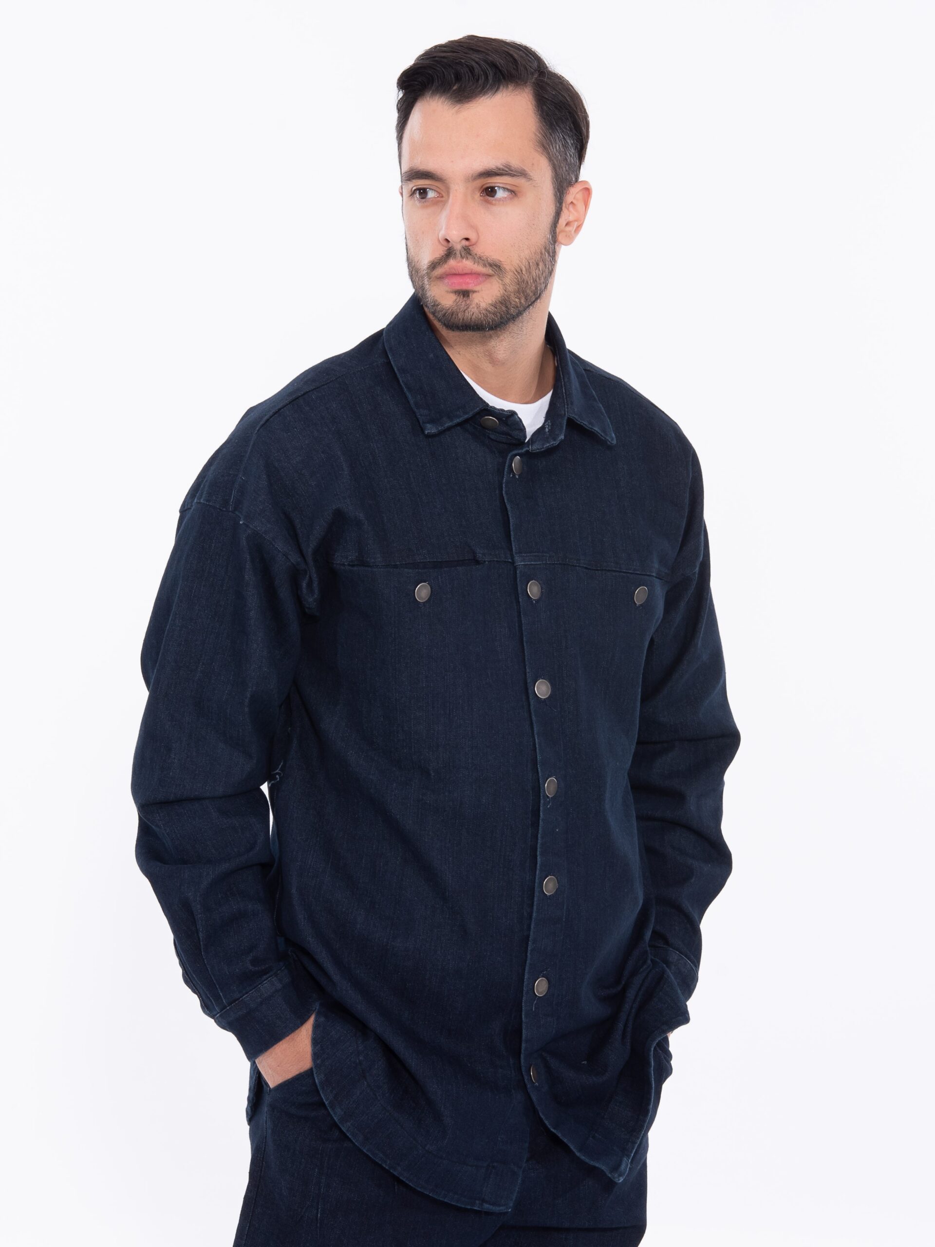 N-Mazie Jacket Blue Unwashed