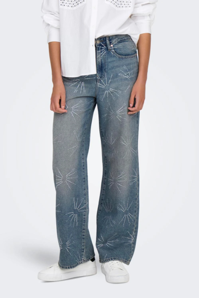 Only Hope Wide Jeans Strass