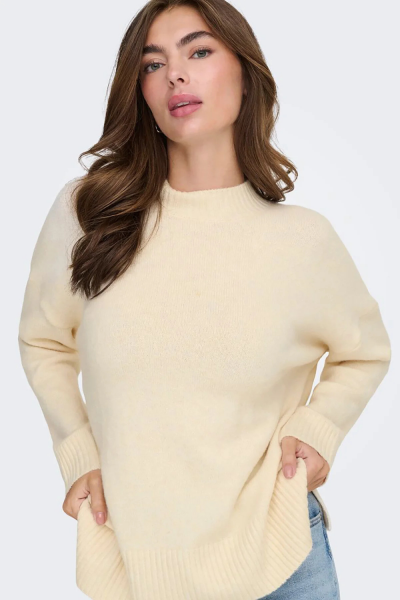 Onlhazel Ls Highneck Oversized Knitwear