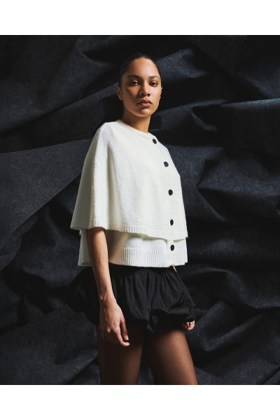 Tailor Made Knit Cape Sweater