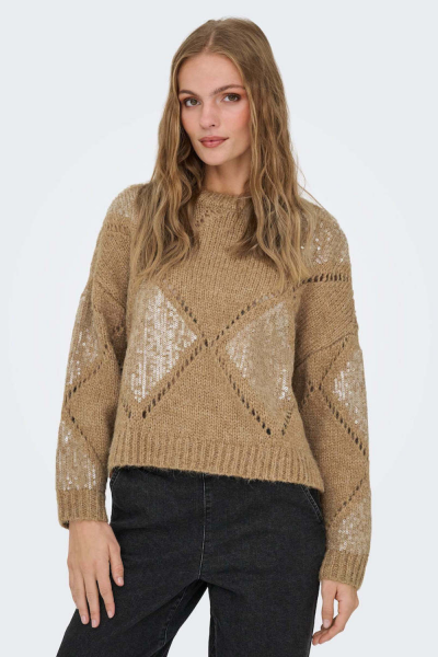 Only Kansas Life Ls Sequins Knitwear