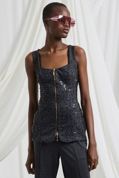 Be You Vest Sequins