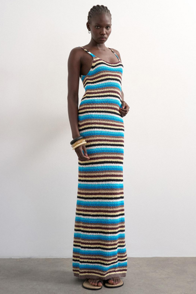 Topshop Cajsa Midi Knitted Dress