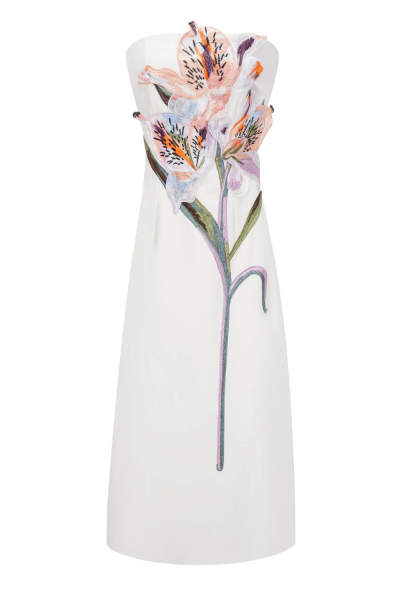 Embroidery Midi Dress