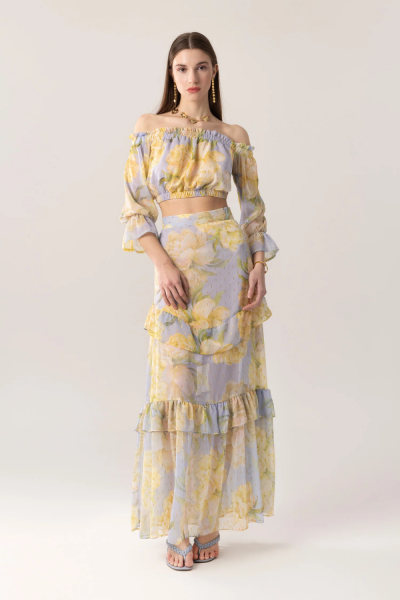 Mya Maxi Printed Skirt