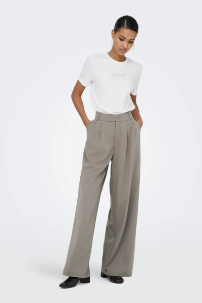 Only Fawn Wide Trousers