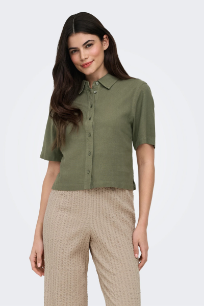 Only Goa Linenblend Shirt S/s