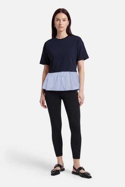 Only Leonida Top With Striped Layer