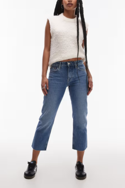 Topshop Runway Cropped Jeans