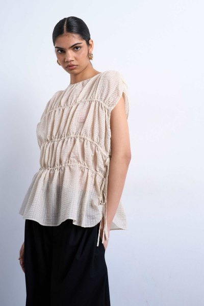 Topshop Ena S/s Tie Top