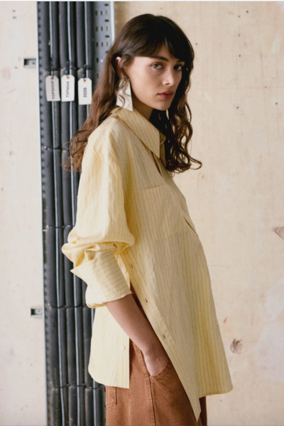 Topshop Sia Striped Shirt