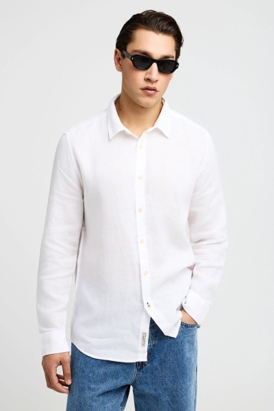 Funkybuddha Linen Shirt
