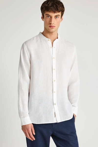 Funkybuddha Linen Shirt