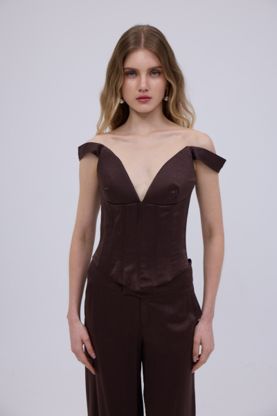 Studio83 Satin Bustier