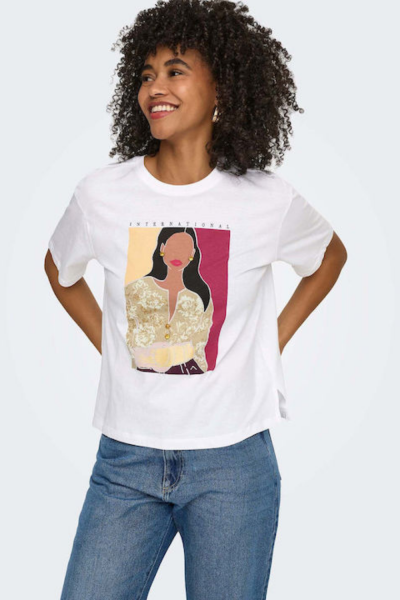 Only Susan Top With Print