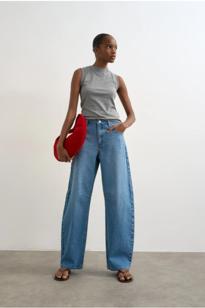 Topshop Alma Barrel Jeans