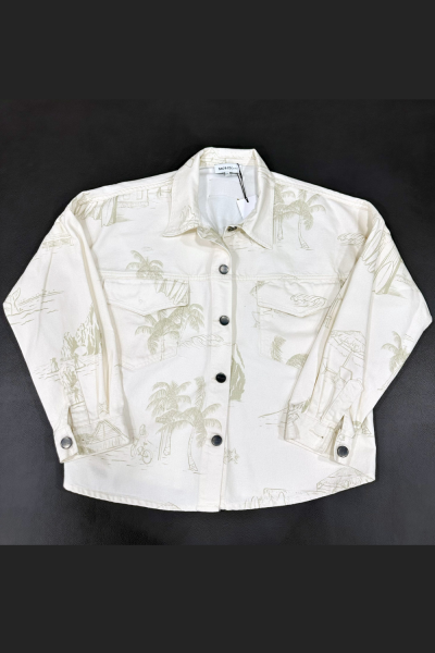 Sac & Co Palm Stories Denim Jacket