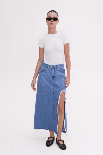 Sac & Co Margot Denim Skirt