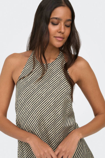 Only Rosa Jeona Striped Halterneck Top