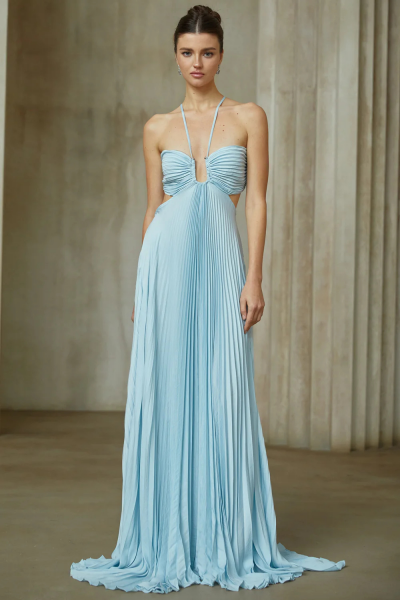 Pleated Maxi Dress