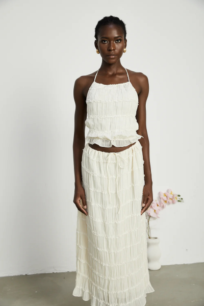 Pleated Top&skirt
