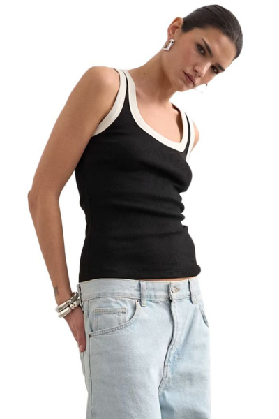 Topshop Raja Rib Top
