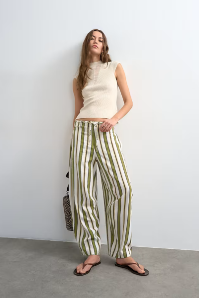 Topshop Flora Striped Pants