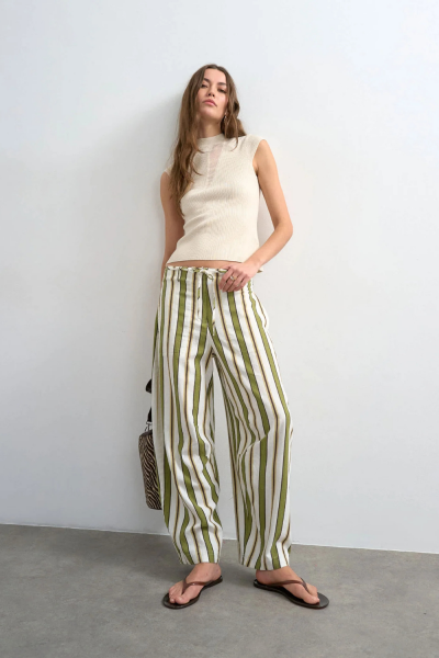 Topshop Cleo Striped Pants