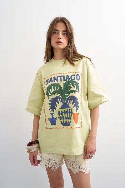 Topshop Lava Santiago Tshirt