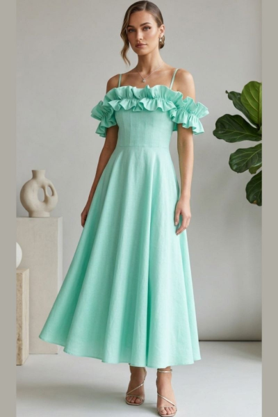 Be You Maxi Tafetta Dress