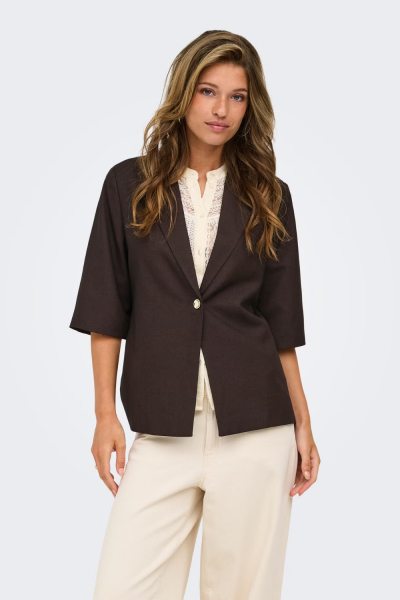 Only Baia Linenblend Ss Blazer