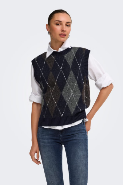 Only Rhombus Sl Knitwear