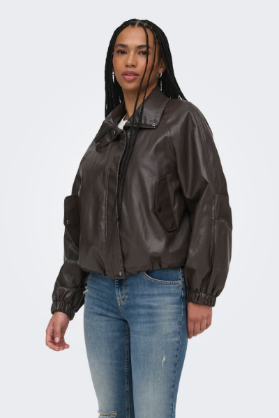 Only Mini Faux Leather Jacket