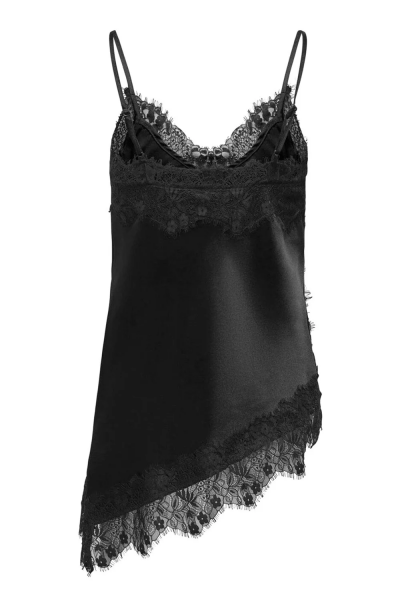 Only Indona Sl Satin Top With Lace
