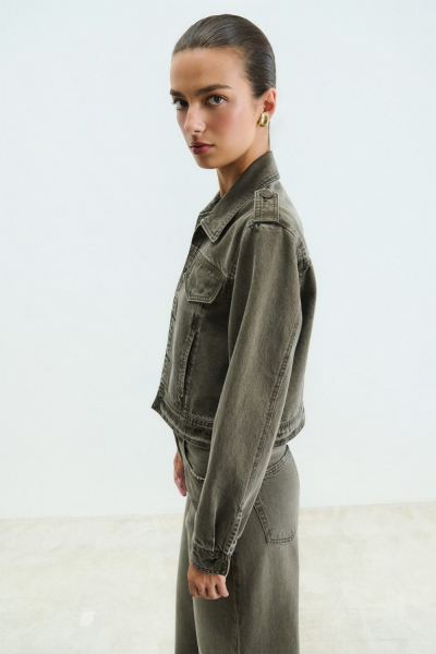 Sac & Co Faye Crop Denim Jacket